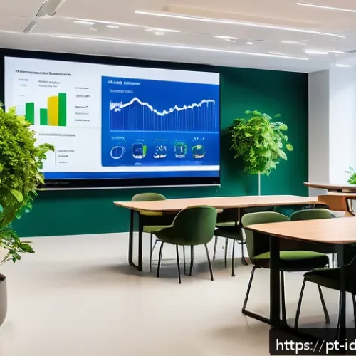 Home 33 임팩트 투자와 정부의 역할 - A vibrant modern government office environment where diverse professionals collaborate on sustainabl...