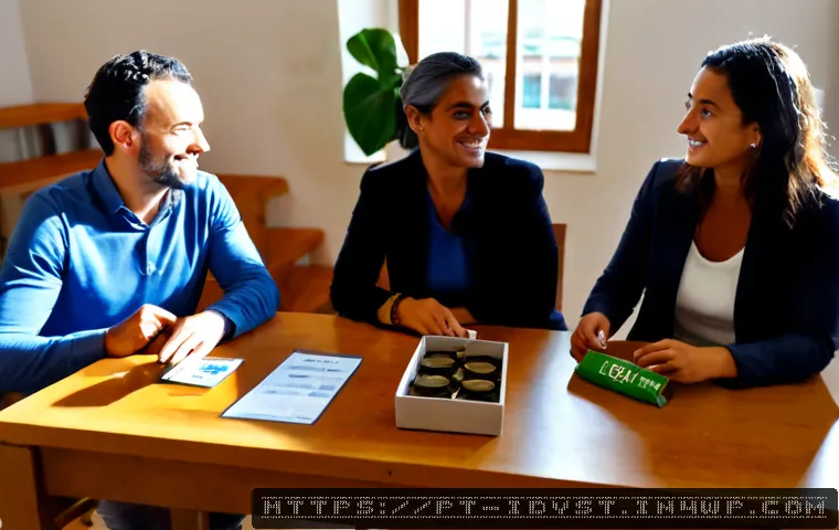 Home 17 임팩트 투자와 소셜 벤처의 관계 - Photorealistic impact investment meeting in a bright Lisbon coworking space, diverse Portuguese entr...